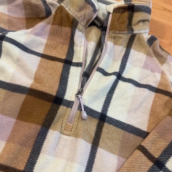 Eddie Bauer Plaid 1/4 Zip Pullover - Picture 2 of 3